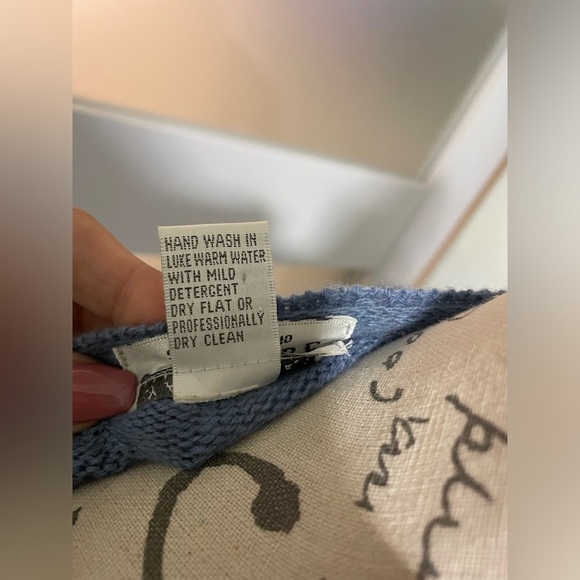 🍂 Sutton Studio Bloomingdale Cashmere blue Crew Neck Sweater - Picture 4 of 4